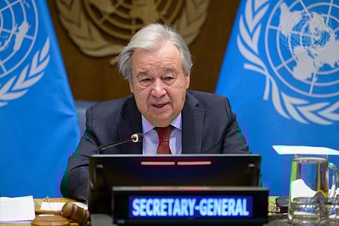 Guterres diz que a ONU está em “colapso financeiro iminente”. 