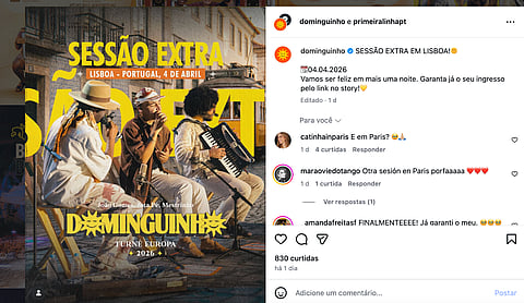 Ingressos do primeiro show esgotaram rapidamente.