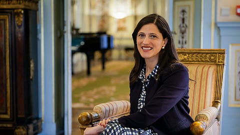 Éléonore Caroit conversou com o DN na Embaixada  de França em Lisboa.