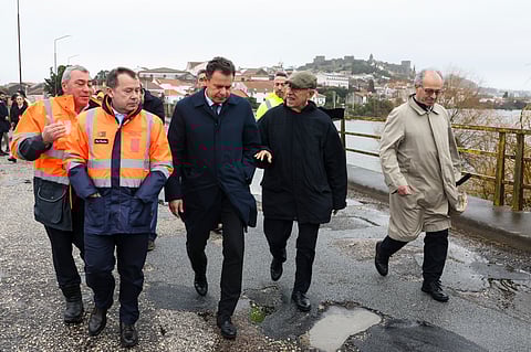 Luís Montenegro e Marcelo Rebelo de Sousa em Coimbra.