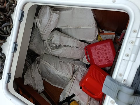 PJ encontra mais 524 quilos de droga escondida em barco apreendido na operação Valhalla