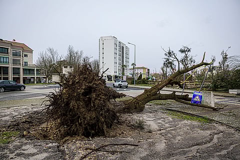 Portugal teve prejuízos recentes com as chuvas intensas.