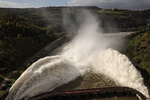 Descargas de água na Barragem da Aguieira, que chegou a estar a 99% da sua capacidade