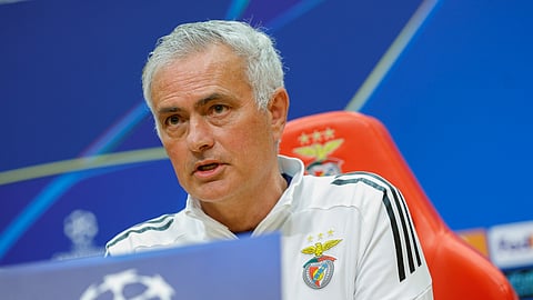 José Mourinho, treinador do Benfica
