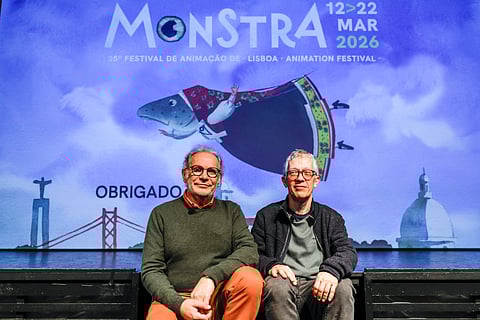 Fernando Galrito e Miguel Pires de Matos, os diretores artísticos e programadores de 25ª edição da  MONSTRA,  Festival de Animação de Lisboa.