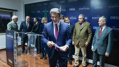 André Ventura falou no final de uma reunião do Governo-sombra.