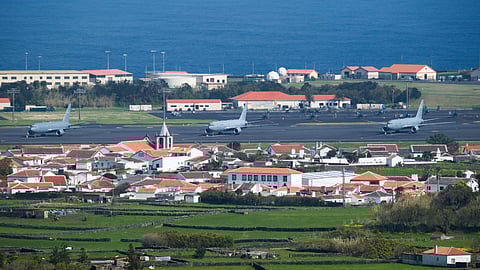 Aviões americanos são presença constante nas Lajes há décadas.
