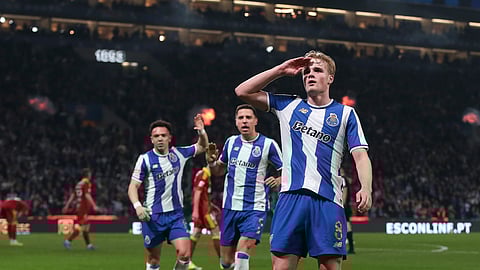 Froholdt celebra o golo que deu os três pontos ao FC Porto.