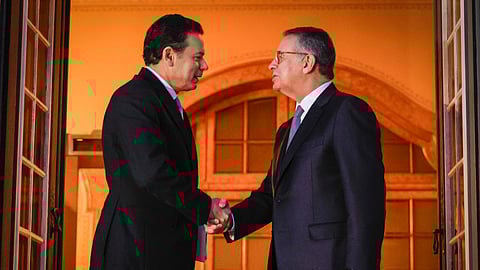 Seguro e Montenegro reuniram-se no Palácio de Queluz e partilham muitas convicções na economia