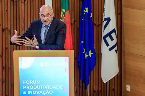 Ex-primeiro-ministro Pedro Passos Coelho no  Fórum Produtividade & Inovação, organizado pela SEDES e pela AEP, em Matosinhos.