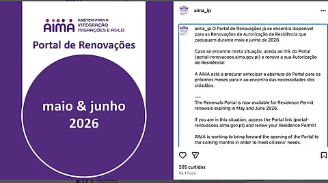 São dois meses de antecipação. 