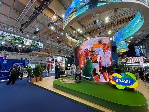 Pavillhão do Brasil na BTL 2026, em Lisboa.