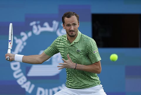 Daniil Medvedev venceu no sábado o Dubai Duty Free Tennis Championships.