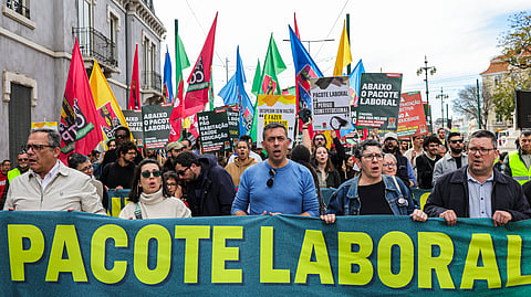 Manifestação da CGTP contra o pacote laboral no passado fim de semana