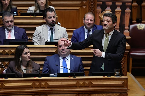 André Ventura no Parlamento.
