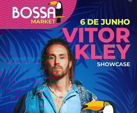 Cartaz de apresentação do artista.