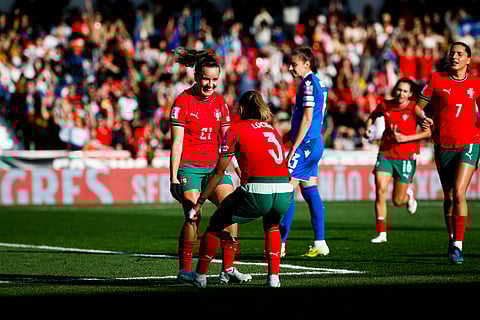 Portugal domina e goleia Eslováquia por 4-0 na qualificação para o Mundial de futebol feminino de 2027