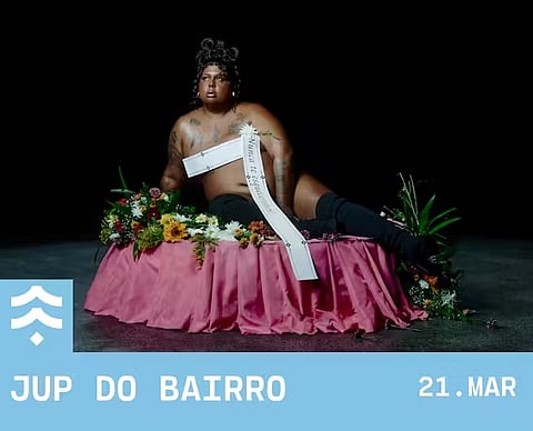 Cartaz da apresentação da artista na Casa Capitão, em Lisboa.
