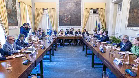Reunião entre Governo, UGT e associações patronais.