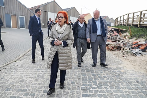 Maria da Graça Carvalho visitou esta sexta-feira a Praia da Vieira, no concelho da Marinha Grande.