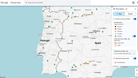 A nova ferramenta não estava ainda disponível nas cheias do mês passado. Felizmente agora a situação é "verde".
