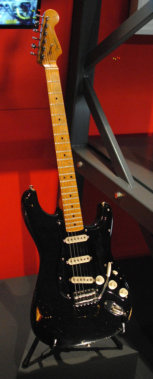 'The Black Strat', uma Fender Stratocaster, de David Gilmour.