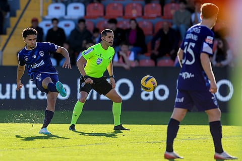 Gabriel Silva marca o único golo na Vila das Aves.