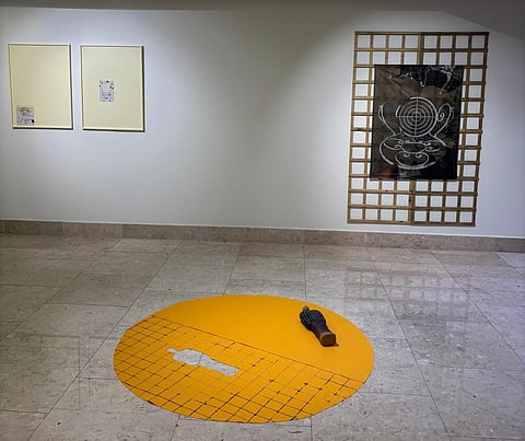 Obras de Guilherme Hito no Áurea Museum, em Lisboa. 