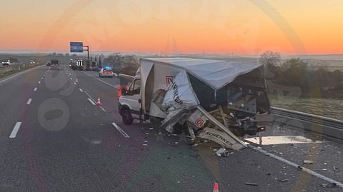 A1 condicionada no sentido sul-norte em Santarém após colisão de três veículos