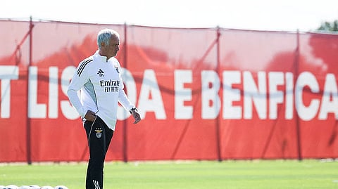 José Mourinho, treinador do Benfica