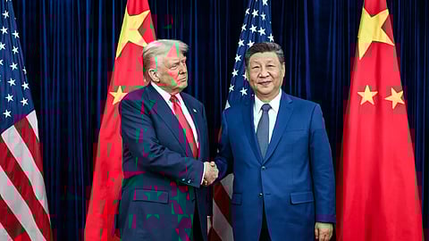 Donald Trump e Xi Jinping encontraram-se em outubro na cidade de Busan, na Coreia do Sul.