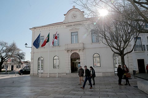 Autarcas reúnem-se na Câmara de Vila Franca de Xira.
