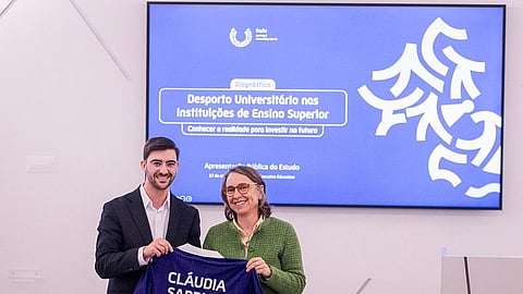 Cláudia Sarrico, secretária de Estado do Ensino Superior, esteve na apresentação do diagnóstico sobre o desporto universitário.
