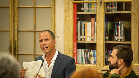 Ricardo Araújo Pereira em apresentação do livro "A Flor da Língua", de Gregório Duvivier.