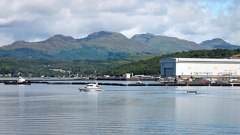 Base naval de Clyde, em Faslane, na Escócia
