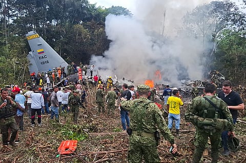 Pelo menos 66 mortos em queda de avião militar na Colômbia