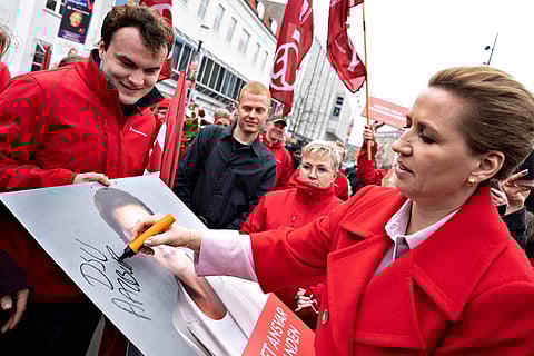 A primeira-ministra dinamarquesa, Mette Frederiksen