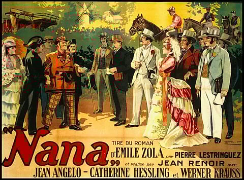 Cartaz original de Nana — foi há 100 anos...
