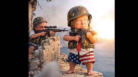 Uma imagem de um dos muitos vídeos de propaganda do Irão.