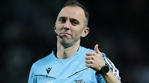 Árbitro João Pinheiro em estágio, antes de ser conhecida a lista de escolhidos para o Mundial 2026.