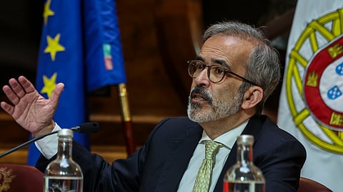 Paulo Rangel, ministro dos Negócios Estrangeiros, na audição pela comissão parlamentar de Assuntos Europeus.
