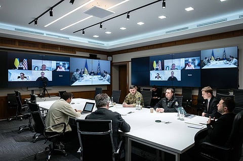 Reunião entre Ucrânia e EUA desta quarta-feira foi virtual. 