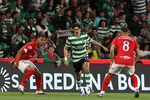 Francisco Trincão marcou o terceiro golo do Sporting.
