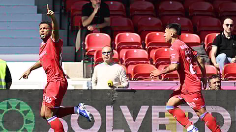 Gustavo Varela marcou dois dos três golos do Gil Vicente