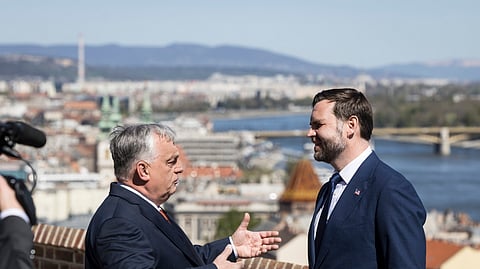 Viktor Orbán e JD Vance.