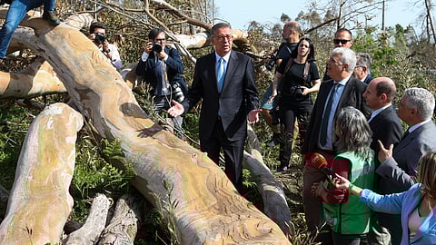 António José Seguro visitou os concelhos mais afetados pelas tempestades.