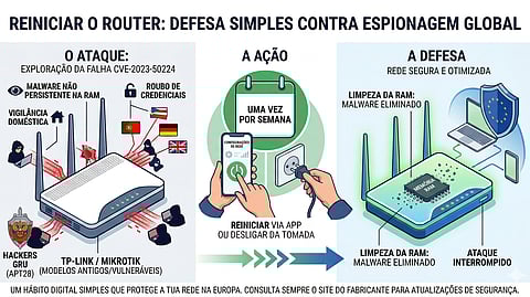 Alerta: NSA e autoridades europeias recomendam reinício semanal dos routers para travar espionagem russa