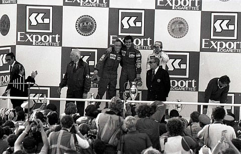 O pódio do Grande Prémio de Portugal de 1984 teve a dupla da MaLaren, Alain Prost e Niki Lauda, nos lugares cimeiros. Ayrton Senna (Toleman) ficou em 3º. No ano seguinte, o brasileiro, num Lotus, obteria no Estoril a sua primeira vitória da carreira.