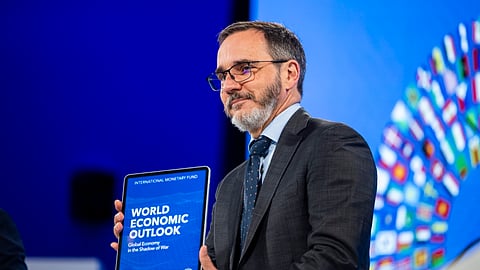 Pierre-Olivier Gourinchas, economista-chefe do FMI. Washington, 14 de abril de 2026.