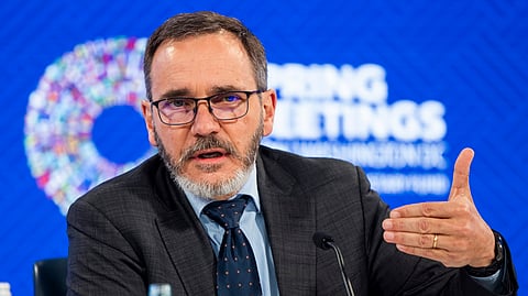 Pierre-Olivier Gourinchas, economista-chefe do Fundo Monetário Internacional (FMI). Washington, 14 de abril de 2026.